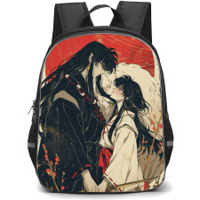 Inuyasha Backpack StudentPack - Naraku Kikyo Side Portrait