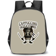 Italian Brainrot Capuccino Assassino Backpack StudentPack - Capuccino Assassino Die Cut Sticker