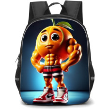 Italian Brainrot Udin Din Din Dun Backpack StudentPack - Udin Din Din Dun 3D Cartoon Art On Blue Background