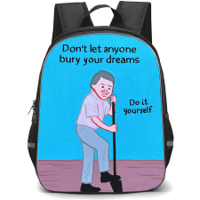Joan Cornella Backpack StudentPack - Dont Let Anyone Bury Your Dreams Do It Yourself Pop Art