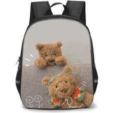 Jellycat Backpack StudentPack - Two Bears Portrait