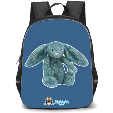 Jellycat Animals Backpack StudentPack - Luxe Bunny Azure Portrait