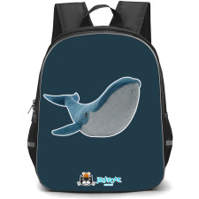 Jellycat Animals Backpack StudentPack - Gilbert the Great Blue Whale Portrait