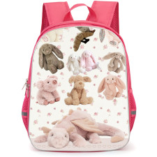 Jellycat Backpack StudentPack - Bunny Collage Pattern Art Background