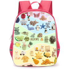 Jellycat Backpack StudentPack - Collage Rainbow Background