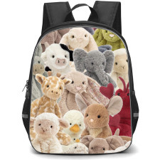 Jellycat Backpack StudentPack - Elephant Collage