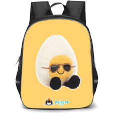 Jellycat Food and Drinks Backpack StudentPack - Boiled Egg Chic Portrait