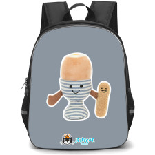Jellycat Food and Drinks Backpack StudentPack - Eggetha Egg & Lance Soldier Portrait
