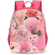 Jellycat Backpack StudentPack - Pink Jellycats Collage