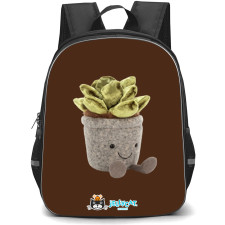 Jellycat Plants Backpack StudentPack - Jade Portrait