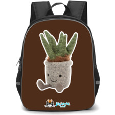 Jellycat Plants Backpack StudentPack - Striped Aloe Vera Portrait