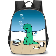 Joguman Brachio Backpack StudentPack - Brachio Sitting Cartoon Art Poster