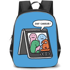Joguman Backpack StudentPack - Joguman Characters Say Cheese Illustration Art Sticker