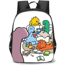 Joguman Backpack StudentPack - Joguman Characters Gossiping Illustration Art On White Background
