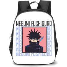 Jujutsu Kaisen Fushiguro Megumi Backpack StudentPack - Fushiguro Megumi Sleeping On Name Background