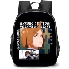 Jujutsu Kaisen Nobara Kugisaki Backpack StudentPack - Nobara Kugisaki Introduction On Black Background