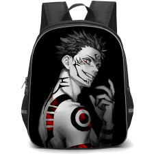 Jujutsu Kaisen Ryomen Sukuna School Backpack StudentPack - Ryomen Sukuna Smiling Side Portrait Black Background