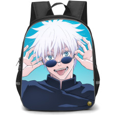 Jujutsu Kaisen Gojo Satoru Backpack StudentPack - Gojo Satoru Playing Glasses Portrait
