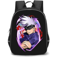 Jujutsu Kaisen Gojo Satoru Backpack StudentPack - Gojo Satoru Preparing To Fight On Black Background