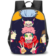 Jujutsu Kaisen Backpack StudentPack - Itadori Yuji Nobara Kugisaki Megumi Fushigiro Gojo Satoru Wpap Popart