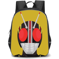 Kamen Rider Black Backpack StudentPack - Portrait In Yellow Background