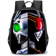 Kamen Rider Backpack StudentPack - Black And Shadow Back Side Portrait