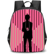 Kamen Rider Decade Backpack StudentPack - Decade Silhouette Pink Stripe Background