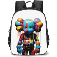 Kaws School Backpack StudentPack - 3D Watercolor Art