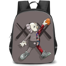 Kaws School Backpack StudentPack - Gray Dissected X Background
