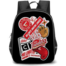KBO SSG Landers Backpack School Bag StudentPack - SSG Landers Vintage Patch Collage Poster