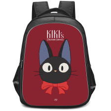 Kiki's Delivery Service Backpack StudentPack - Kiki's Delivery Service Jiji Plush Journal Red Background