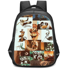 Kung Fu Panda Backpack StudentPack - Kung Fu Panda Retro Collage