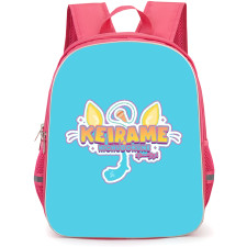 Kagamine Rin & Len Backpack StudentPack - Kagamine Rin & Len Logo Keirame Hichudokune Sticker Art White Background