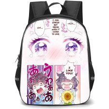 Kaiju Girl Caramelise Backpack School Bag StudentPack - Kaiju Girl Caramelise Arata Minami Kuroe Akaishi Love Confession Manga Poster