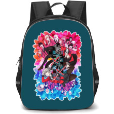 Kakegurui Backpack StudentPack - Characters Pink and Blue Petals Background