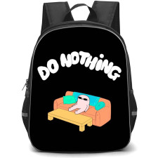 Ketnipz Backpack StudentPack - Ketnipz Do Nothing Cartoon Art On Black Background