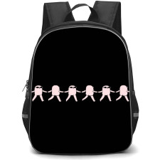 Ketnipz Backpack StudentPack - Ketnipz Team Work Minimalist Art On Black Background
