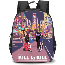 Kill La Kill Backpack StudentPack - Kill La Kill Ryuko Matoi And Kiryuin Satsuki Meeting In the City Street Anime Art Poster