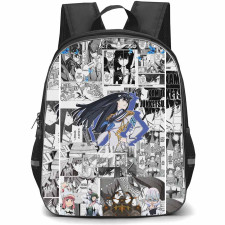 Kill La Kill Satsuki Kiryuin Backpack StudentPack - Kill La Kill Satsuki Kiryuin Black And White Comic Collage Poster