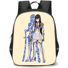 Kill La Kill Satsuki Kiryuin Backpack StudentPack - Kill La Kill Satsuki Kiryuin Standing On Beige Background