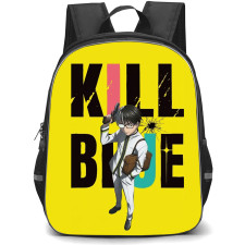 Kill Blue Juzo Ogami Backpack School Bag StudentPack - Juzo Ogami Series Portrait Poster On Yellow Background