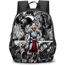 Kingdom Ou Hon Backpack School Bag StudentPack - Ou Hon Fierce Portrait Comic Background