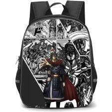 Kingdom Ou Sen Backpack School Bag StudentPack - Ou Sen Fierce Portrait Comic Background