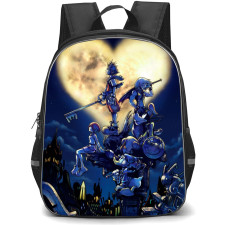 Kingdom Hearts Backpack StudentPack - Characters Heart Moon Background