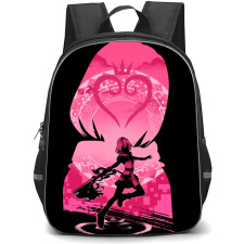 Kingdom Hearts Kairi Backpack StudentPack - Kairi Pink Silhouette Art
