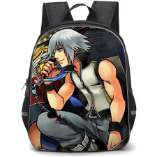 Kingdom Hearts Riku Backpack StudentPack - Riku Holding Weapon Side Portrait