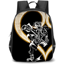 Kingdom Hearts Sora Backpack StudentPack - Sora Silhouette Yellow Heart
