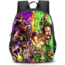 Kinikuman Backpack StudentPack - Kinikuman Scarface And Jade Collage Poster
