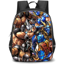 Kinikuman Backpack StudentPack - Kinikuman Warsman And Kevin Mask Collage Poster