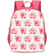 Kirby Backpack StudentPack - Kirby Inhaling Pattern Art